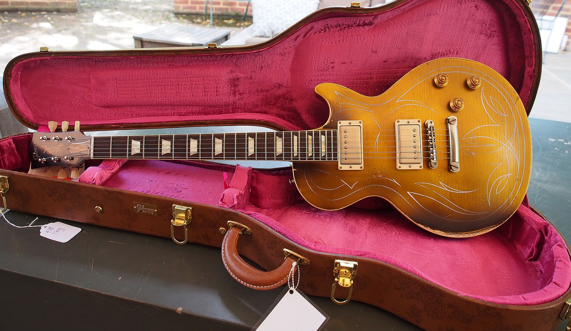 2014 Gibson Billy F Gibbons Aged Goldtop 1957 R7 Les Paul
